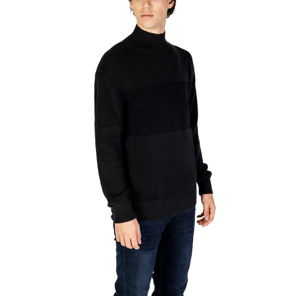 Black Cotton Sweater