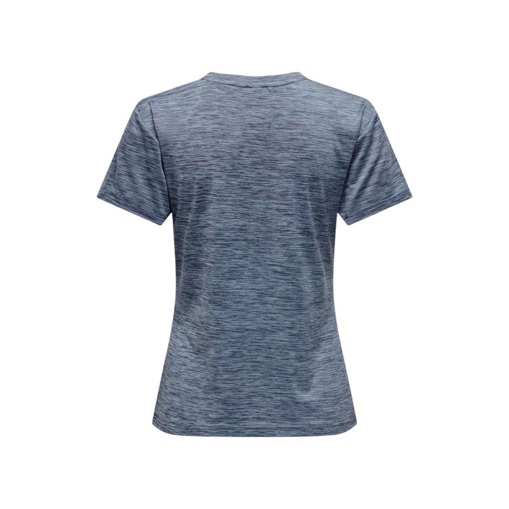 Blue Recycled Polyester Tops & T-Shirt