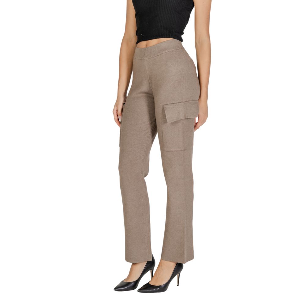 Beige Viscose Jeans & Pant