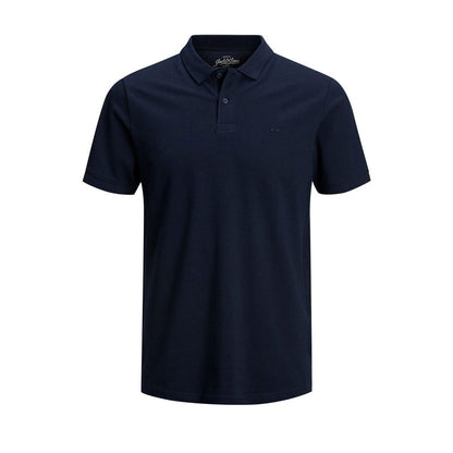 Blue Cotton Polo Shirt