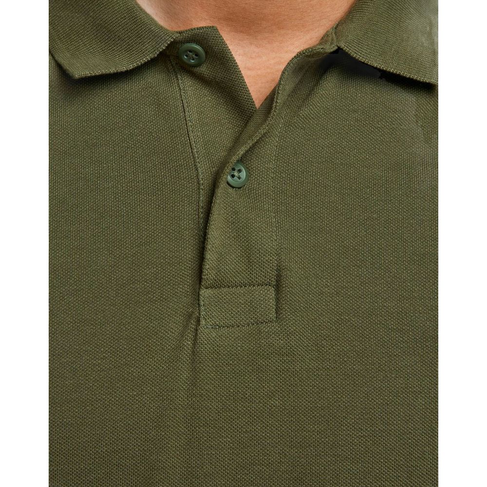 Green Cotton Polo Shirt