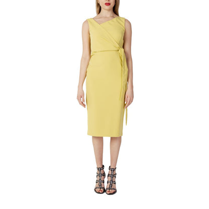 Yellow Polyester Dress