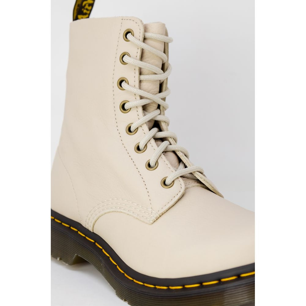 Beige Leather Boot