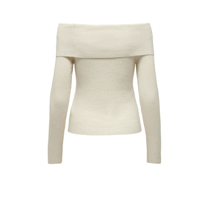 Cream Viscose Sweater