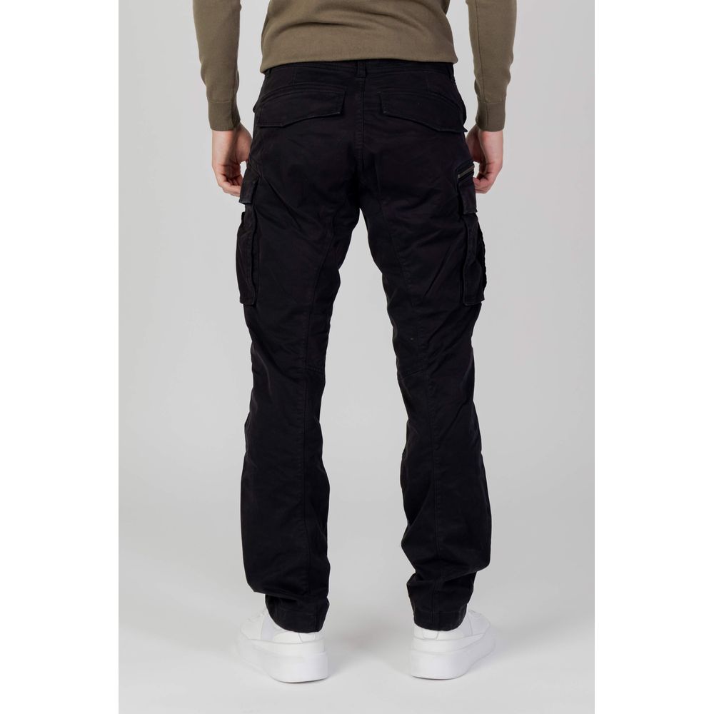 Black Cotton Jeans & Pant