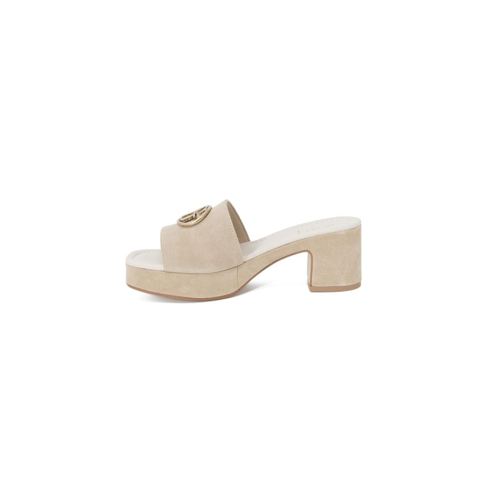 Beige Suede Sandal