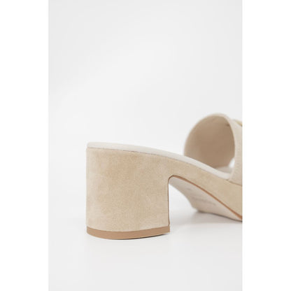 Beige Suede Sandal