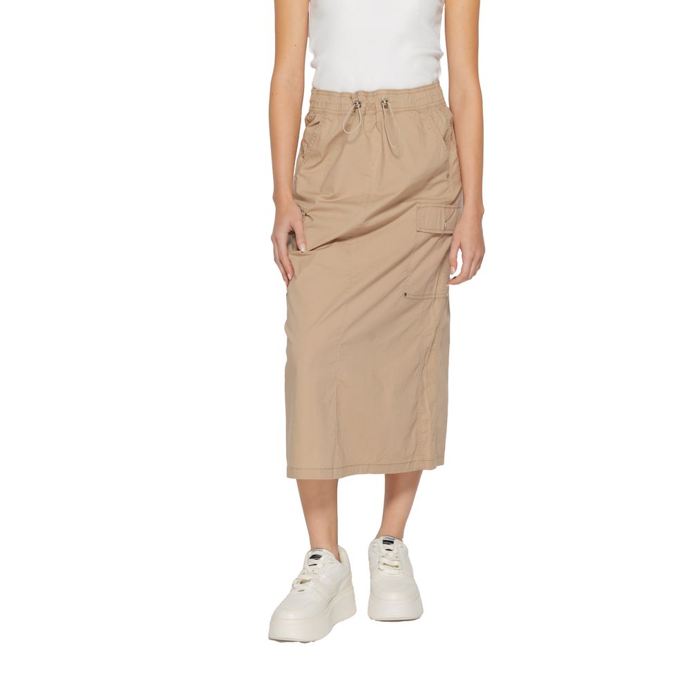 Beige Cotton Skirt