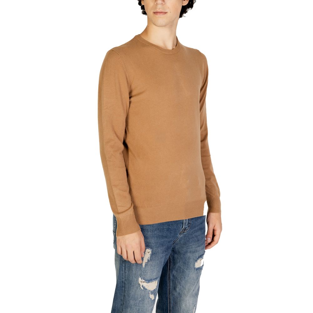 Brown Polyester Sweater