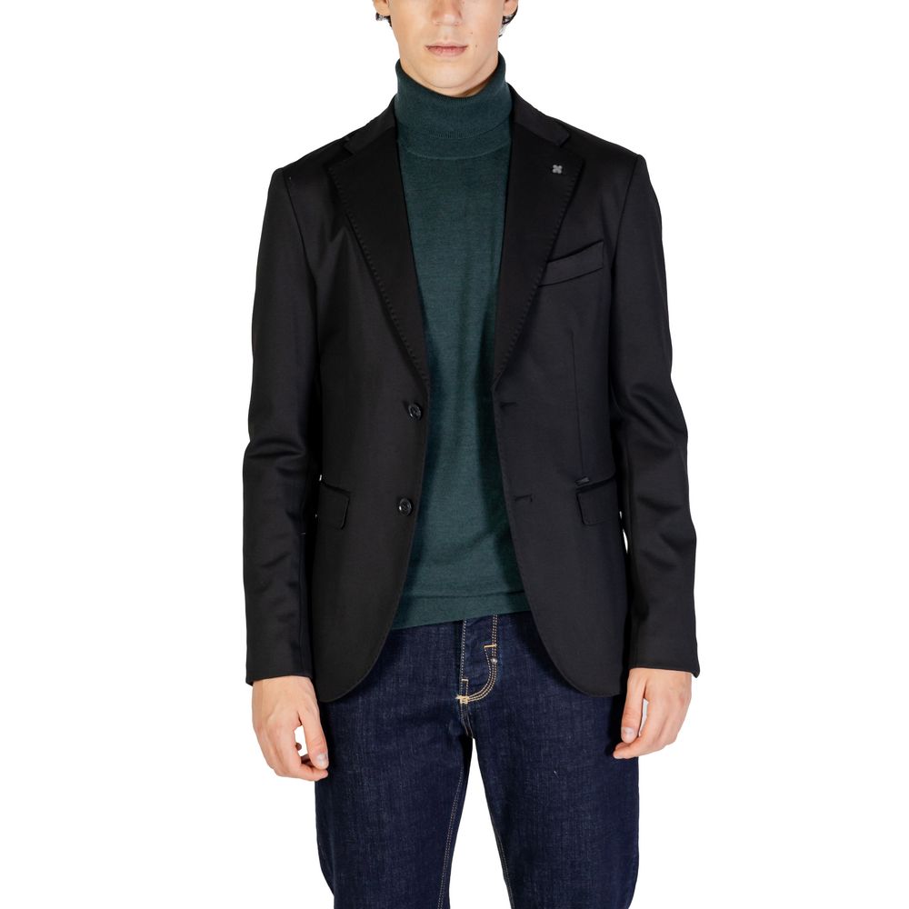 Black Polyester Blazer