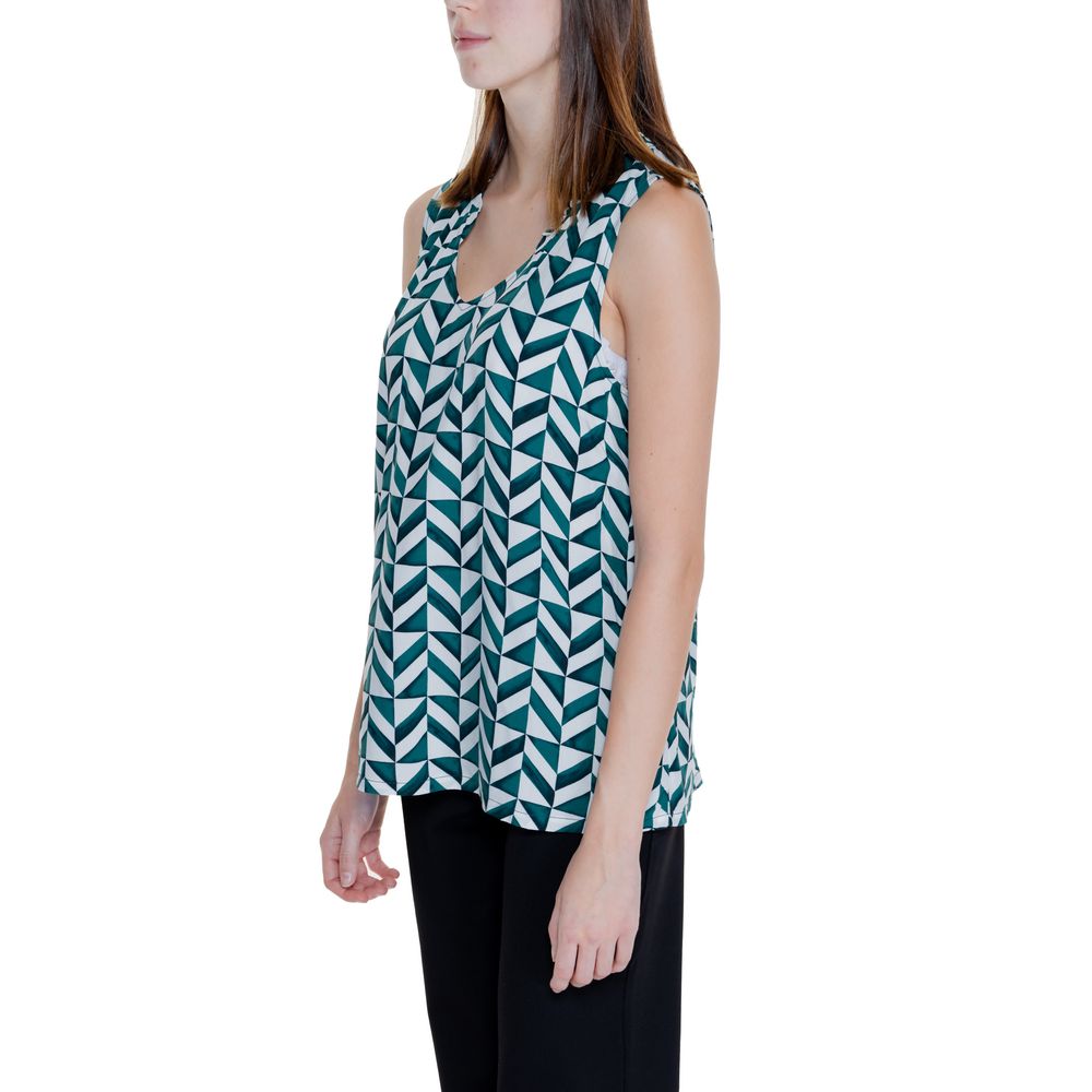 Green Viscose Tops & T-Shirt