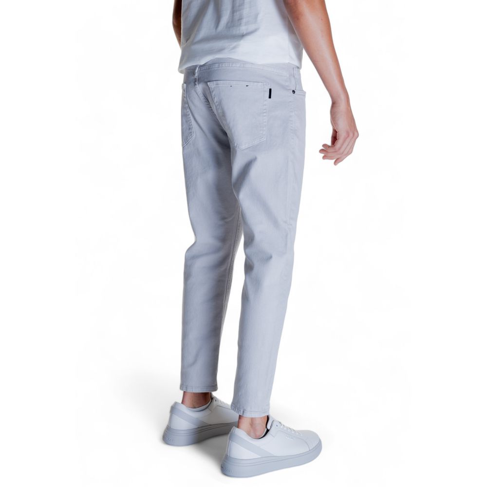 Gray Cotton Jeans & Pant