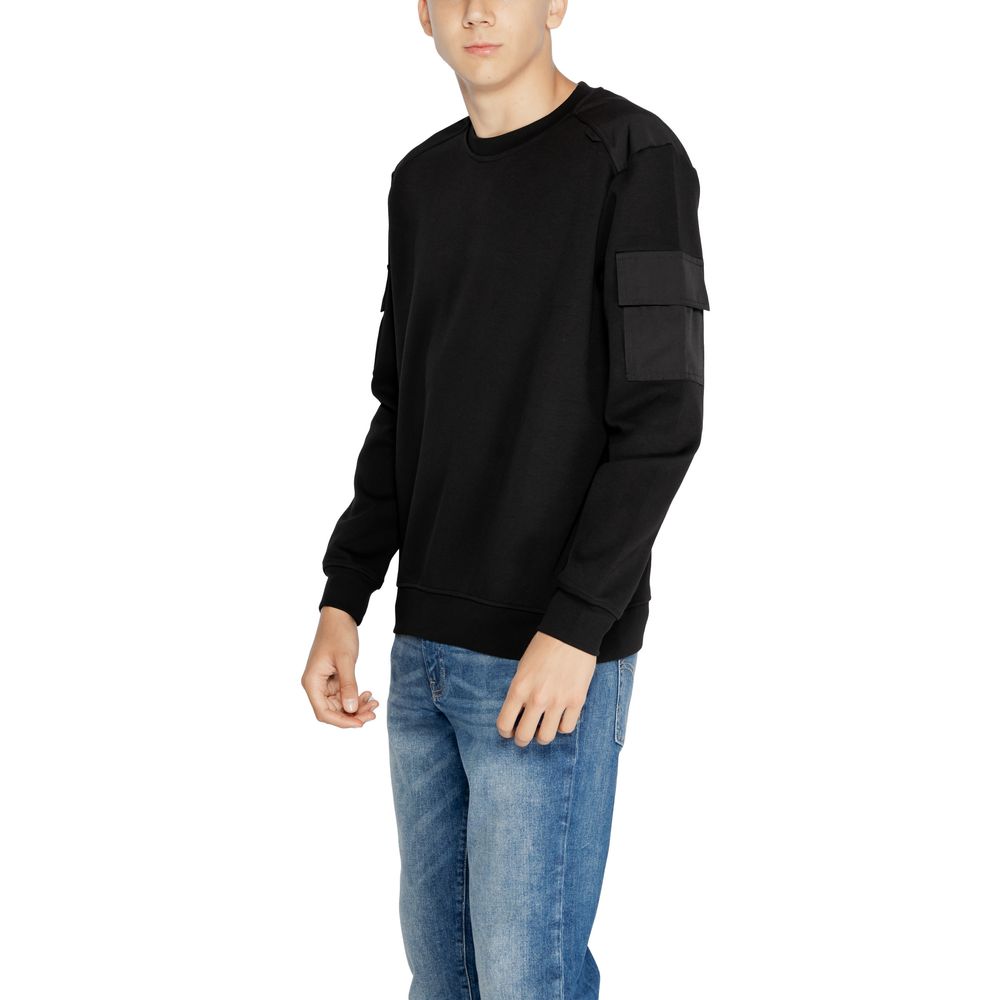 Black Cotton Sweater