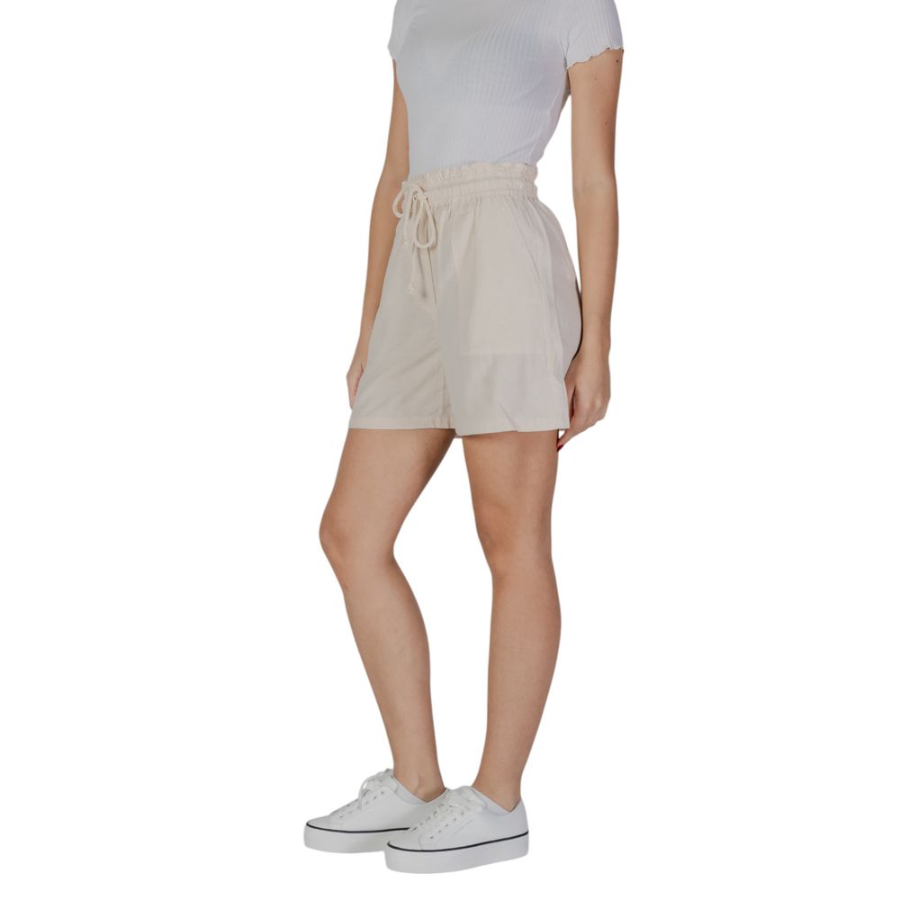 Beige Cotton Short