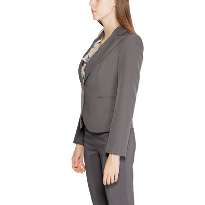 Gray Polyester Suits & Blazer