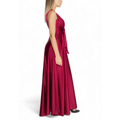 Bordeaux Polyester Dress