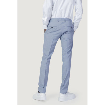 Blue Polyester Jeans & Pant