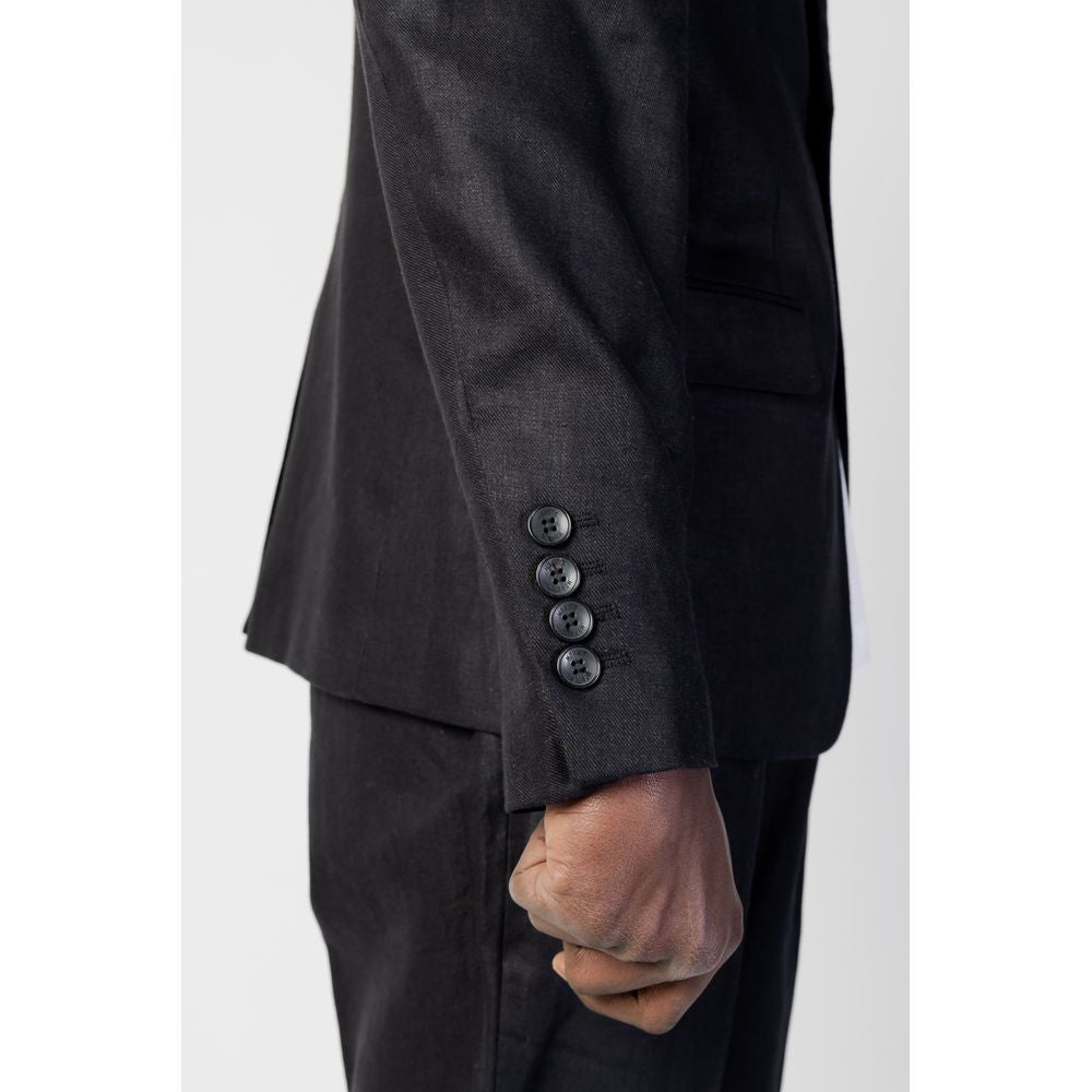 Black Linen Suit