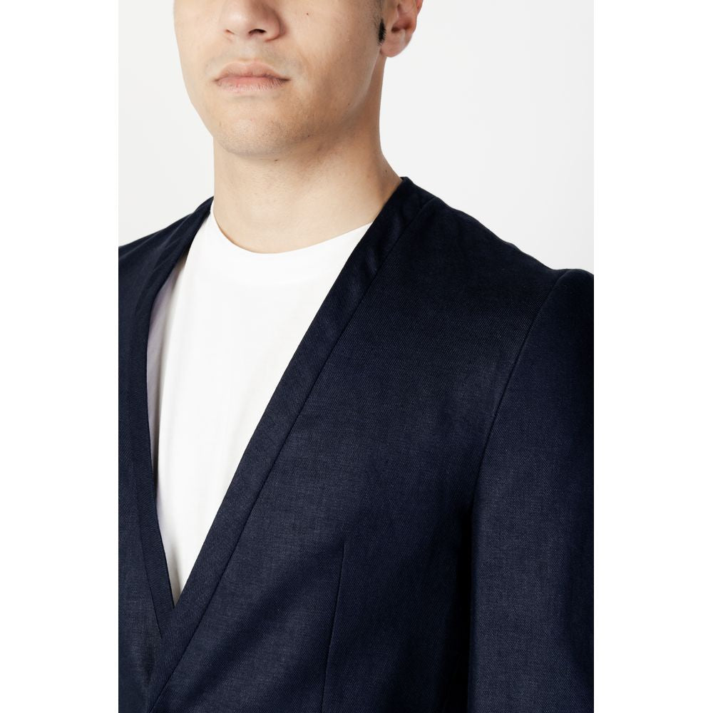 Blue Linen Blazer