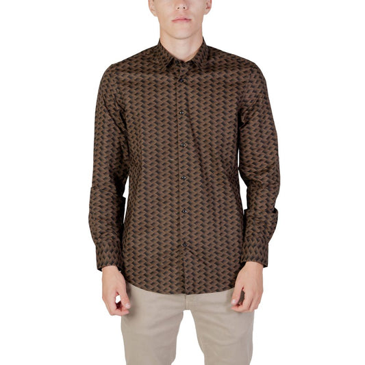 Brown Cotton Shirt