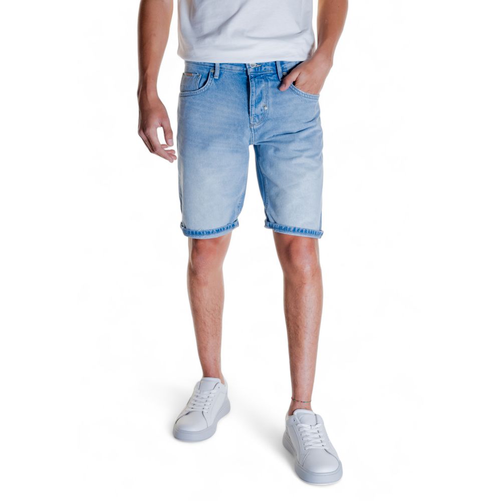 Light Blue Cotton Short