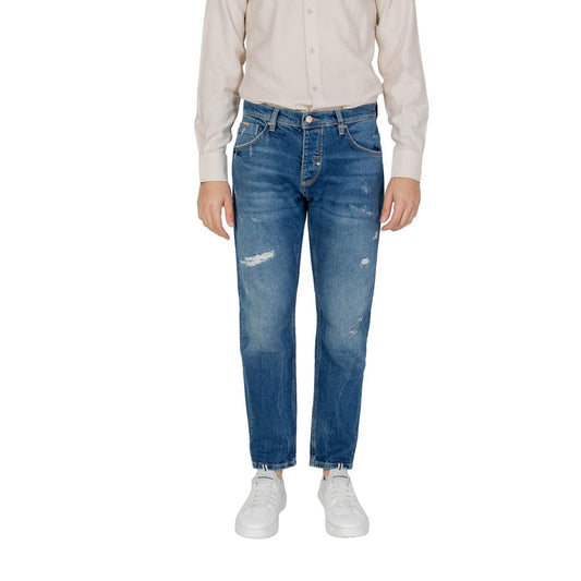 Blue Cotton Jeans & Pant