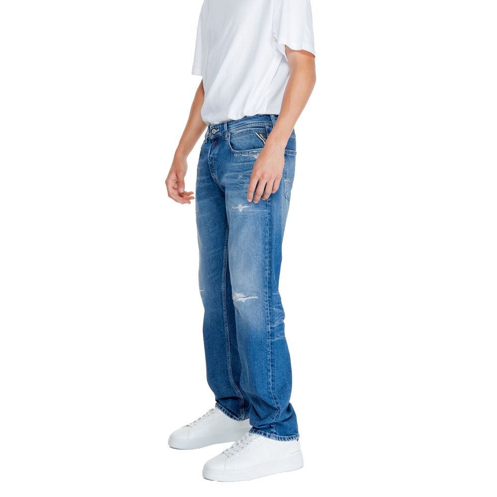 Blue Cotton Jeans & Pant