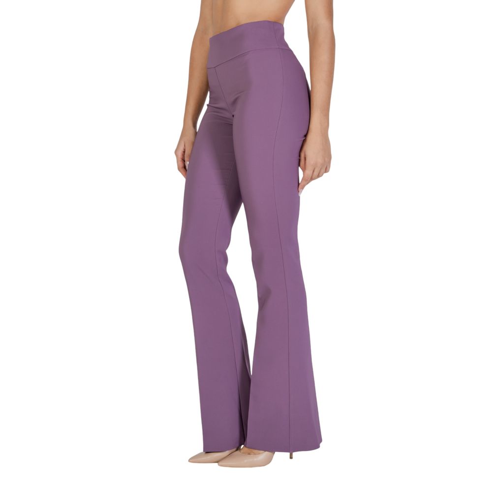 Purple Polyester Jeans & Pant