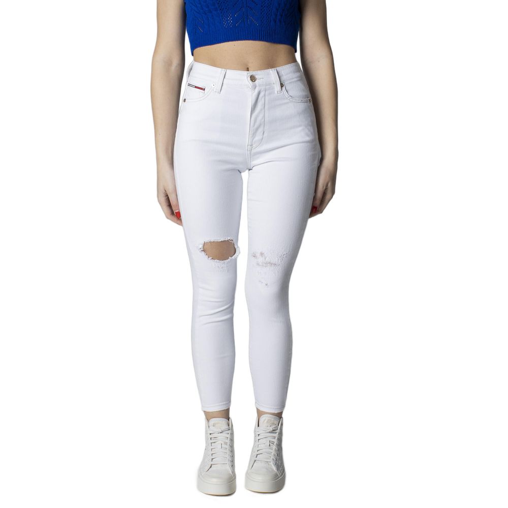 White Cotton Jeans & Pant