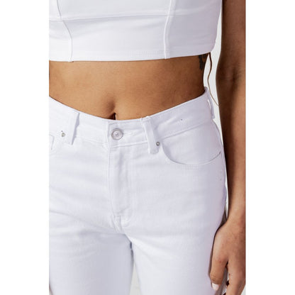 White Cotton Jeans & Pant