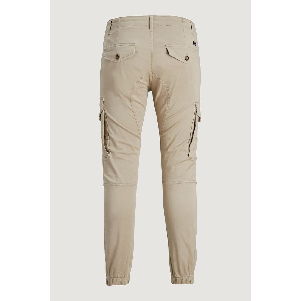 Beige Cotton Jeans & Pant