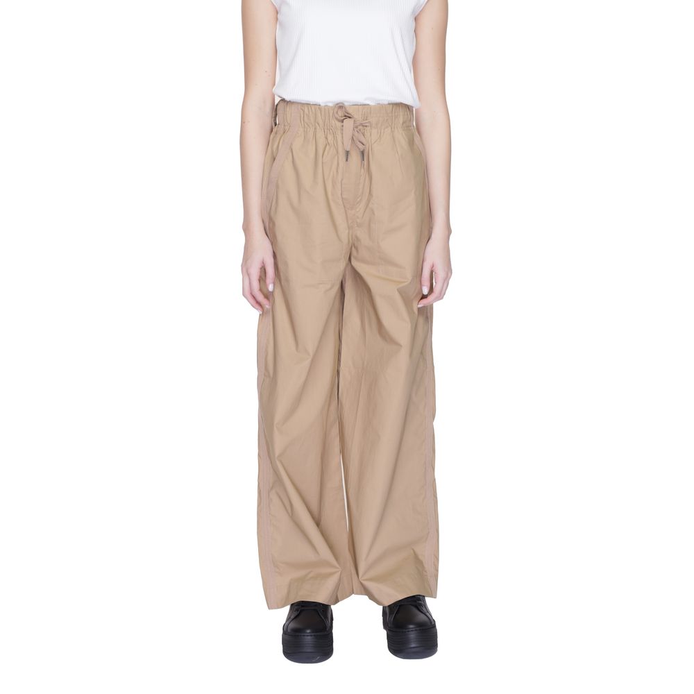 Beige Cotton Jeans & Pant