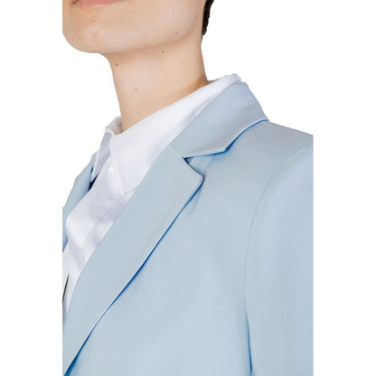 Blue Polyester Suits & Blazer