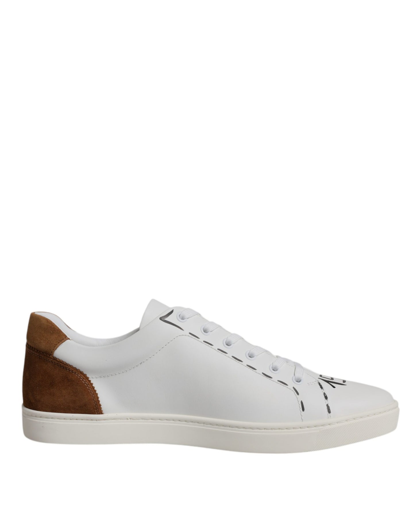 White Brown London Low Top Men Sneakers Shoes