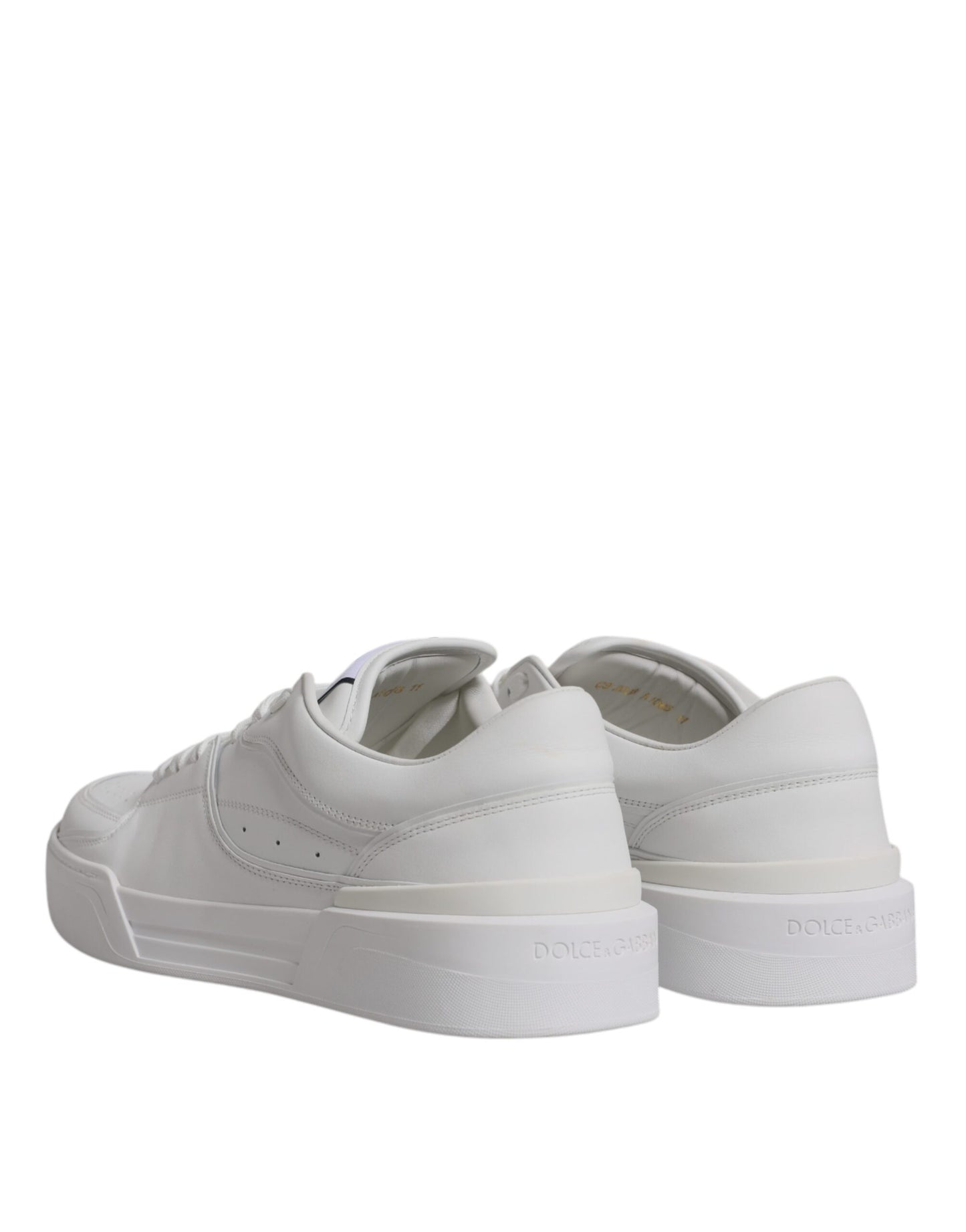 White Miami Leather Low Top Sneakers Shoes