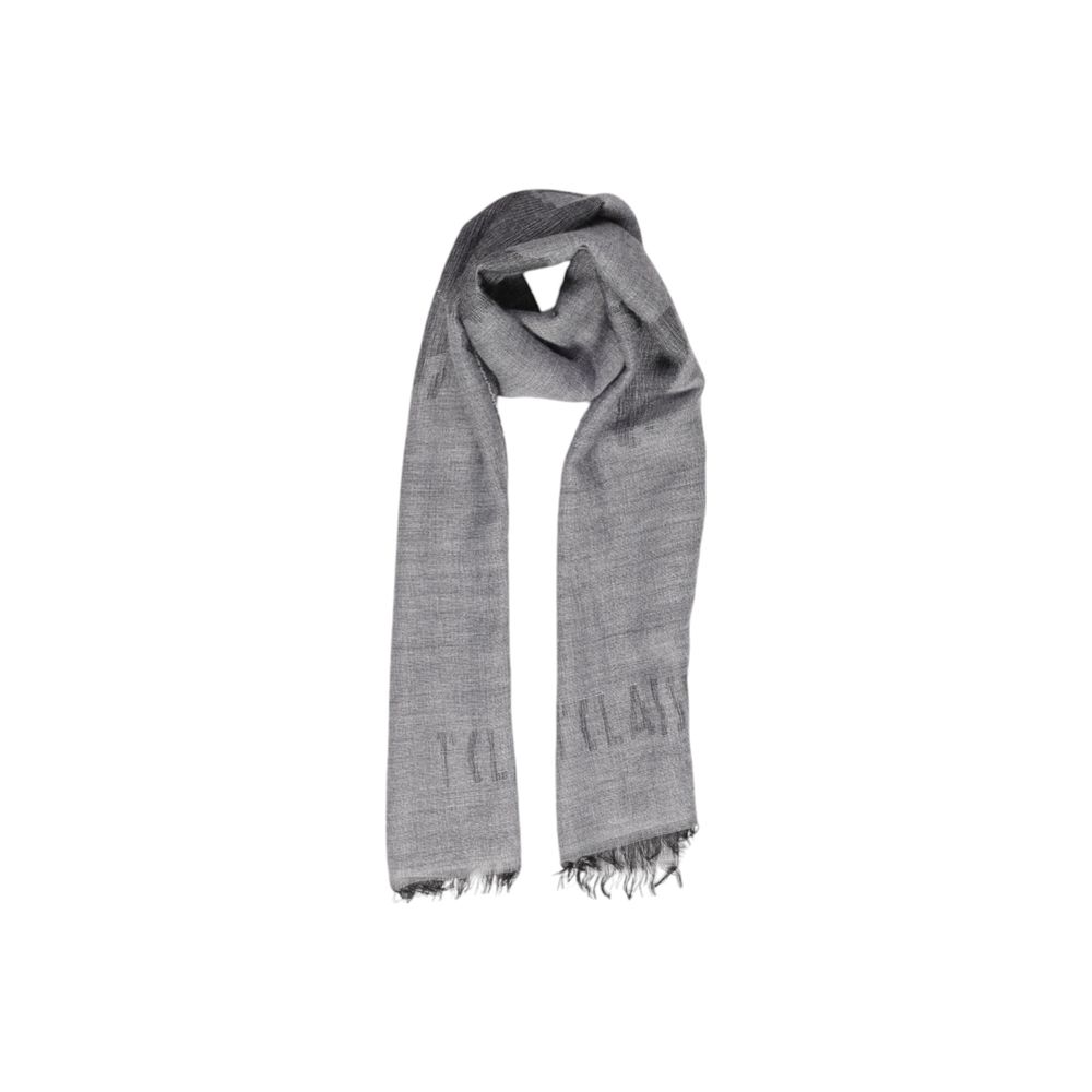 Gray Polyacrylic Scarf