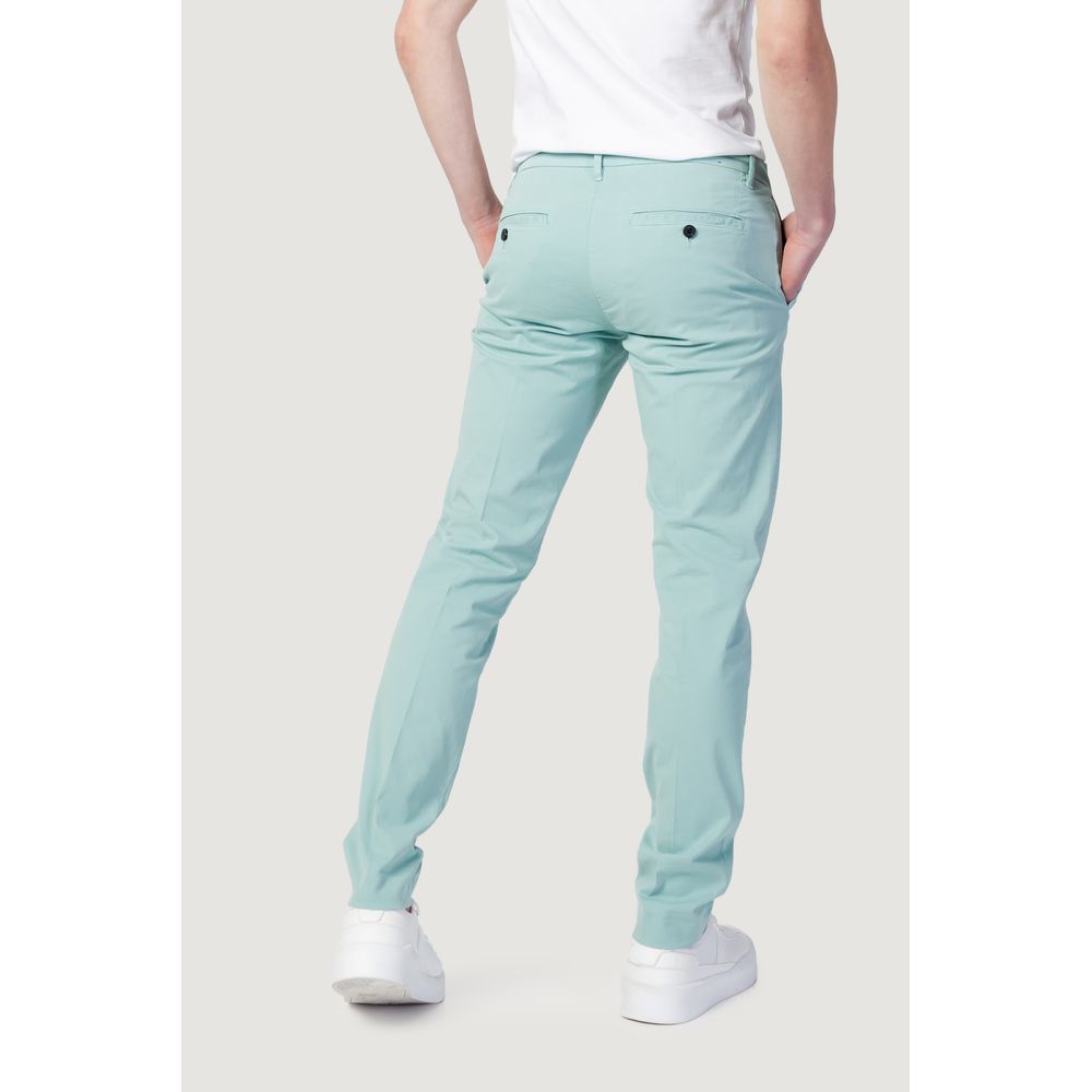 Green Cotton Jeans & Pant