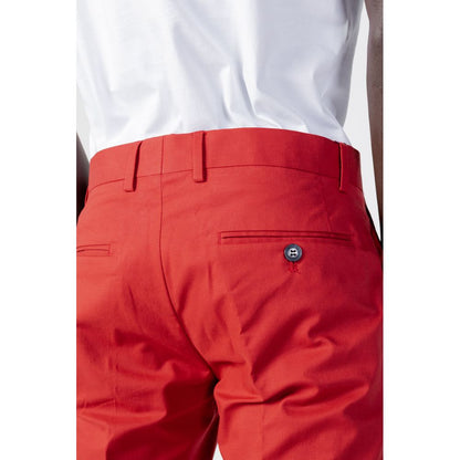 Red Cotton Jeans & Pant