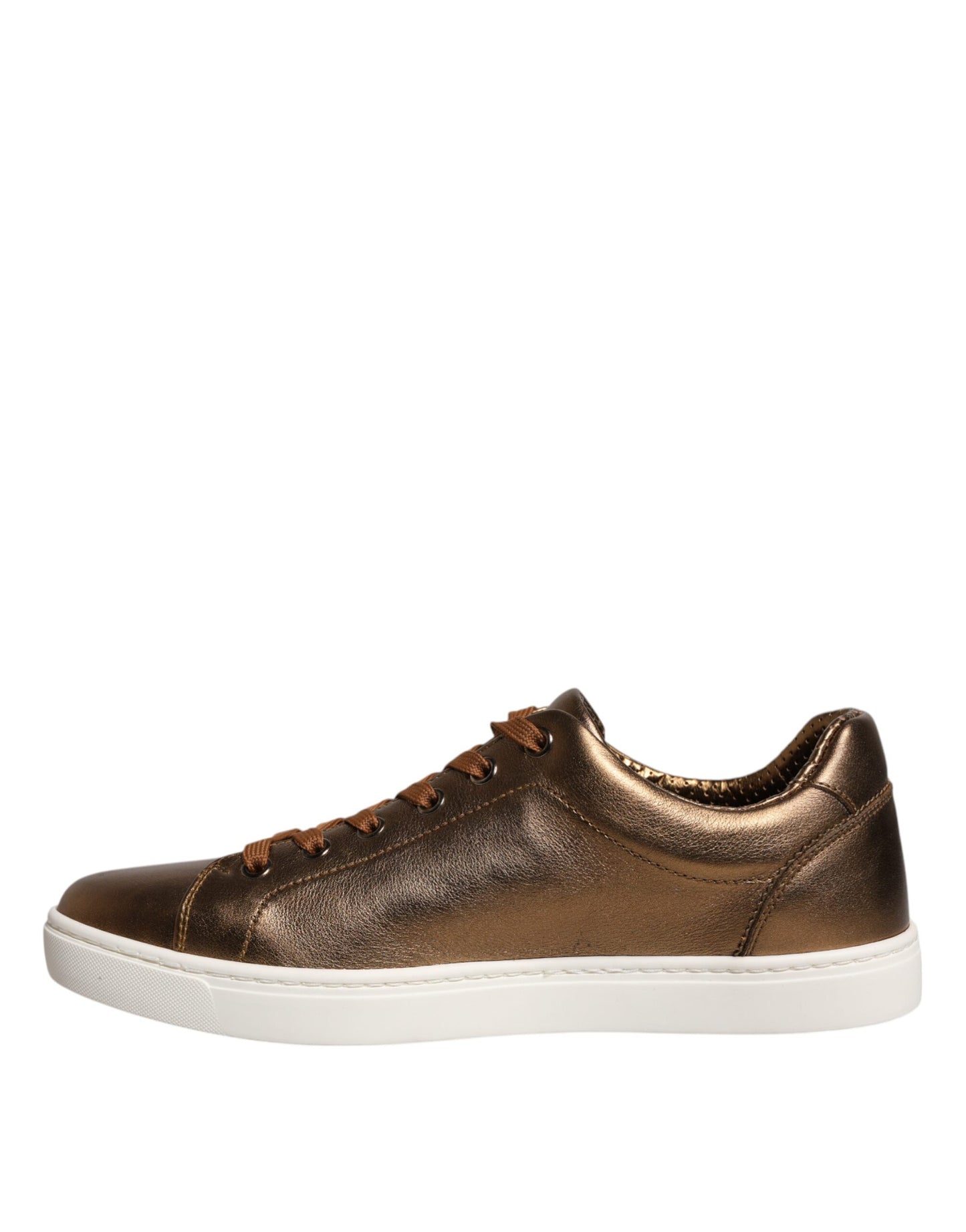 Gold Leather Logo London Men Sneaker Shoes