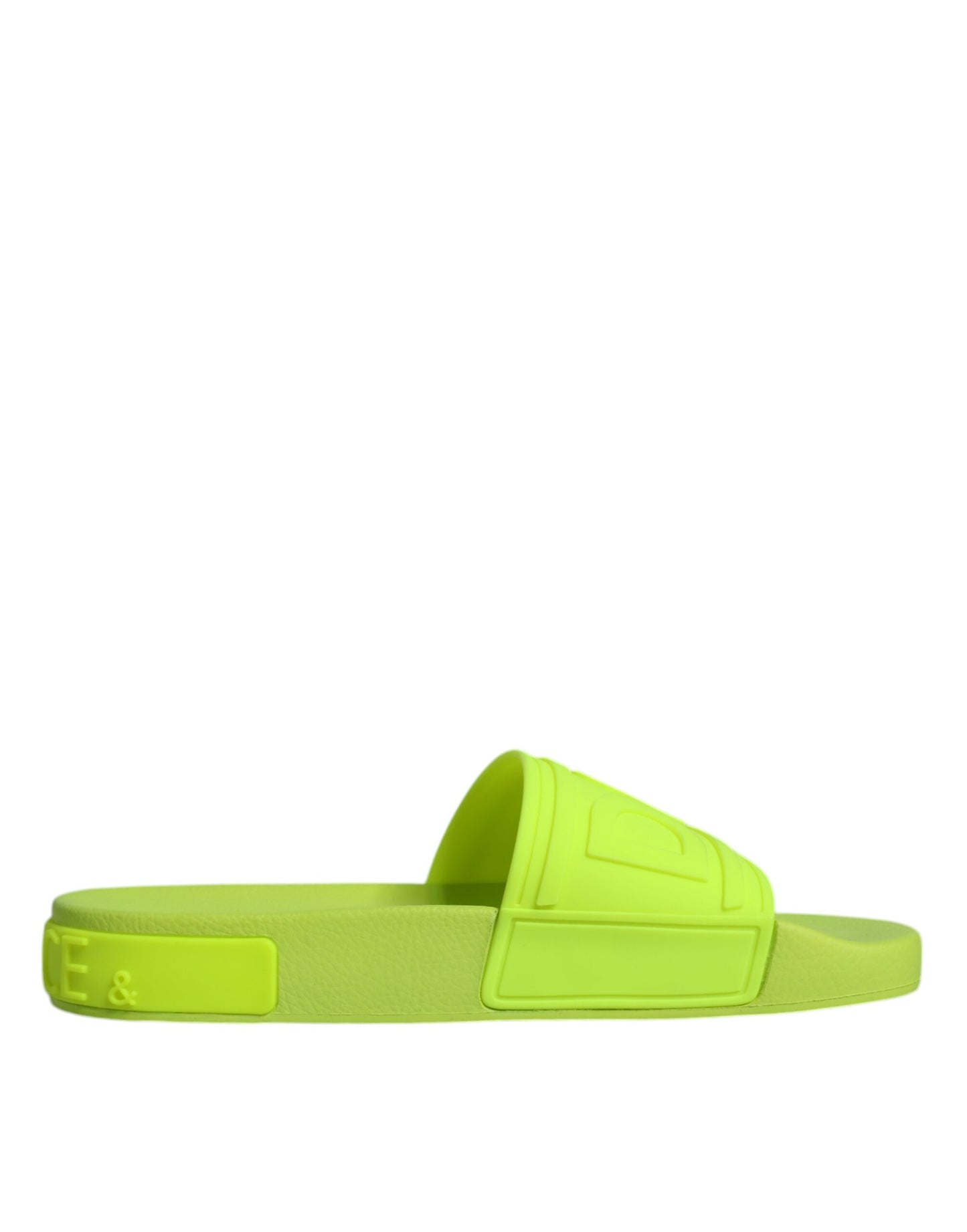 Green Rubber Slides Sandals Beachwear Shoes