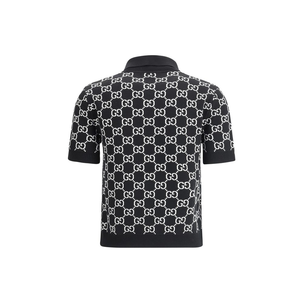 GG wool jacquard Polo Top