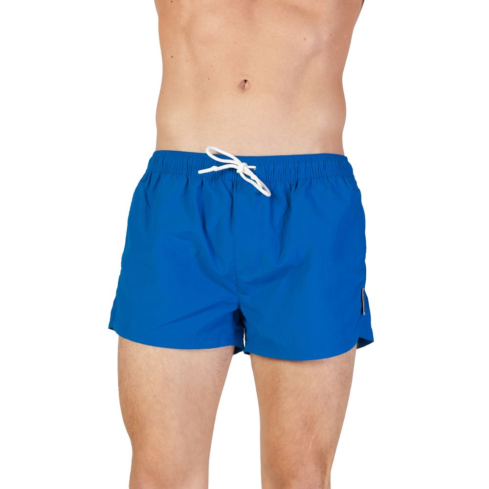 Blue Polyester Swimwear