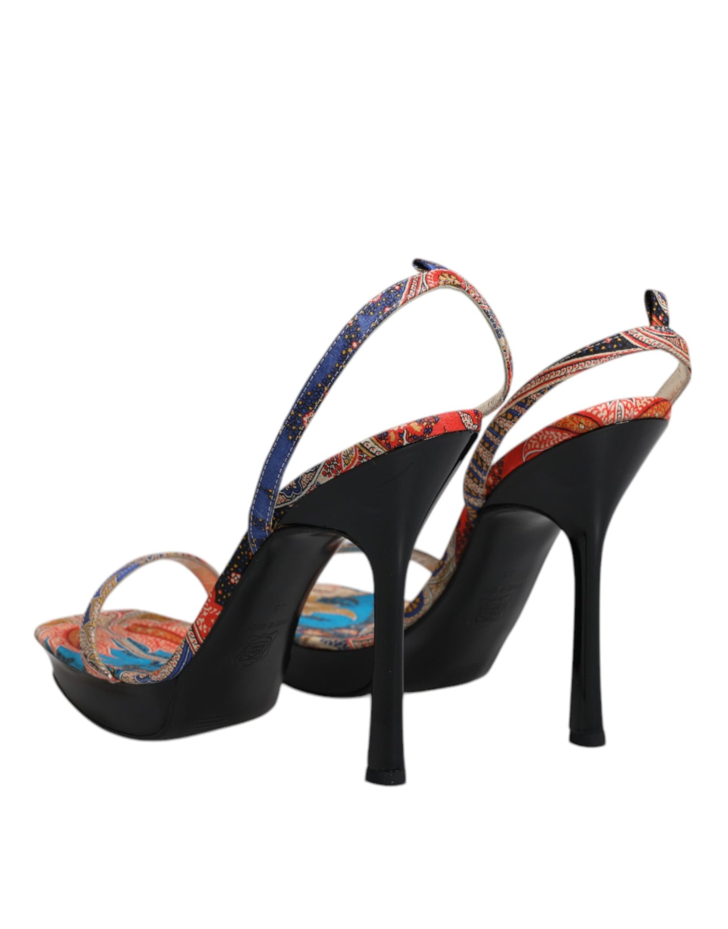 Multicolor Floral High Heels Sandals Shoes