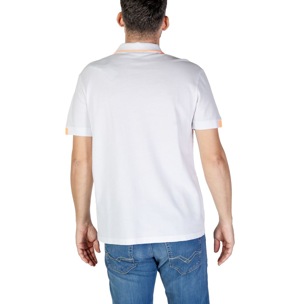 White Cotton Polo Shirt