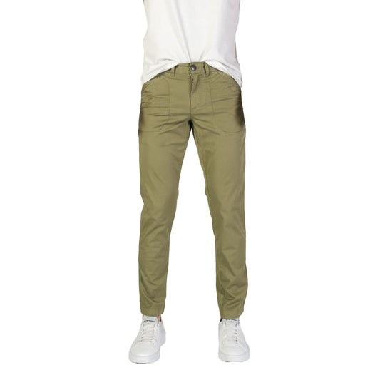 Green Cotton Jeans & Pant