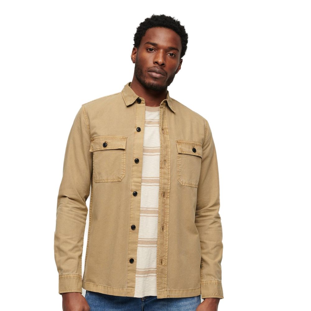 Beige Cotton Shirt