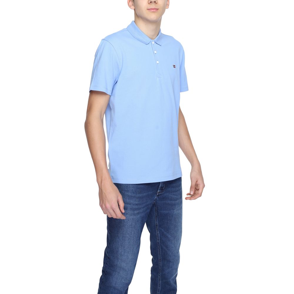 Light Blue Cotton Polo Shirt