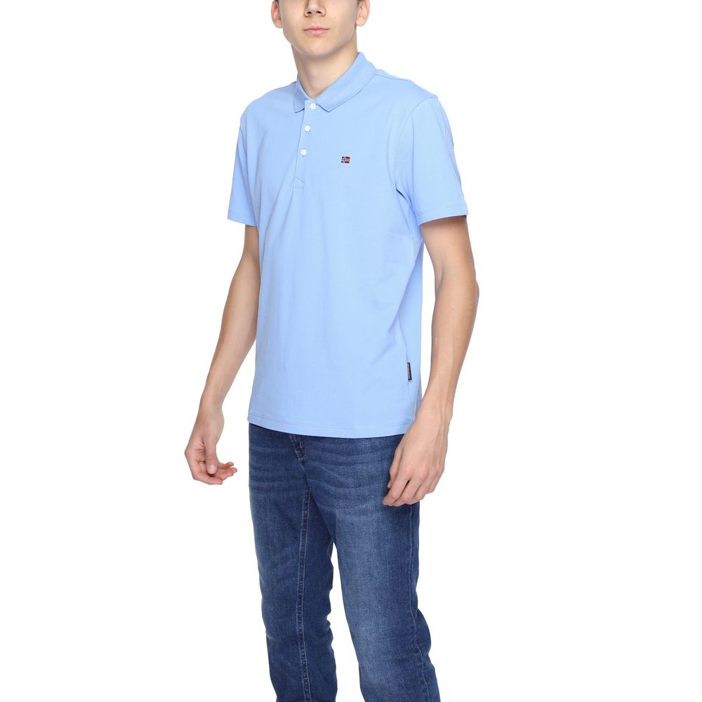 Light Blue Cotton Polo Shirt