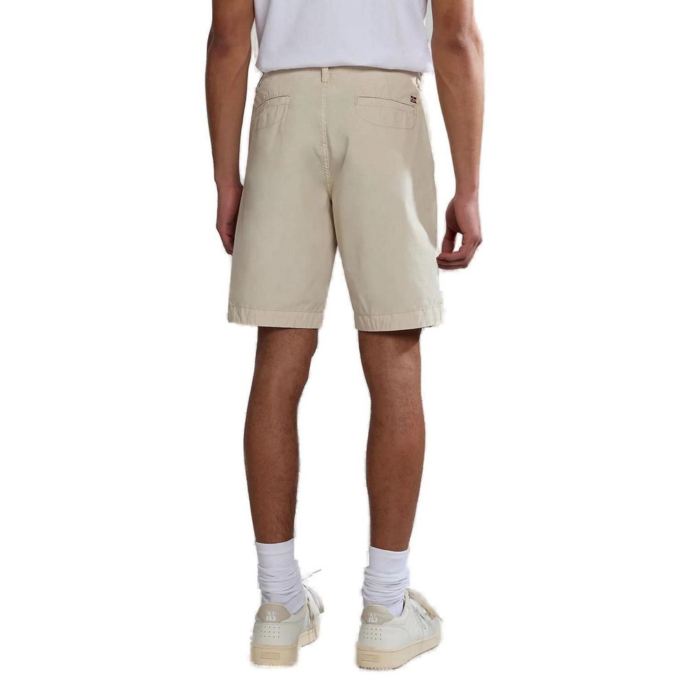 Beige Cotton Short