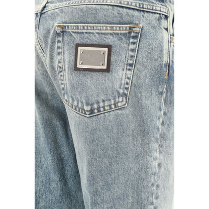 Worn-effect Jeans